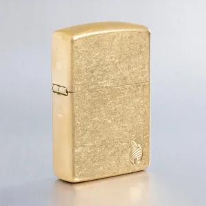 [롯데백화점]신명글로빅스 ZIPPO 라이터 46398 Armor Tumbled Brass Flame Design ZPN3MA004