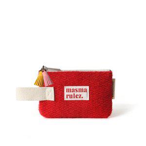 [마스마룰즈]Mini strap pouch _ 포그니 Red