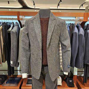 [킨록바이킨록앤더슨](신세계 사우스시티)울 저지 브라운 하운드투스 이태리 수입원단 캐주얼 자켓