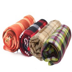 폴라폴리스 무릎담요 체크무늬 단체 선물 따뜻한 크리스마스 행사 카페 식당