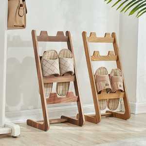 원목슬리퍼거치대 실내화 걸이 정리대 거실 욕실화 거실화
