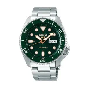 세이코 남성 남자 그린 실버 오토매틱 메탈시계 SRPD63K1