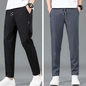 남성 겨울 방한 스판 기모팬츠 허리밴딩 고무줄 남자 트레이닝 바지 운동복