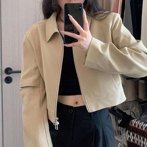 [JHQRGP9P_4B]여성 캐주얼블루종자켓 크롭 블루종 아우터