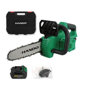 20V 무선 전기톱 25cm 충전 체인톱 마끼다 호환 배터리 1개 세트