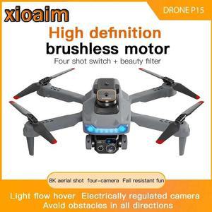 낚시용 드론 P15 전문 카메라 FPV 항공 장애물 회피 기