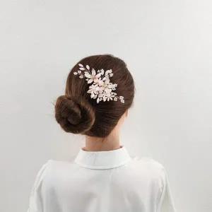 국산 한복 머리장식 뒤꽂이 웨딩헤어핀 혼주장신구 웨딩올림머리 3619
