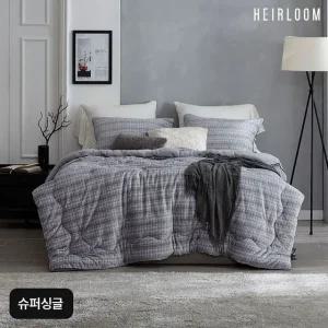 (슈퍼싱글)에어룸 수면온감 보온기능성 극세사 침구세트(이불+패드+베개커버)