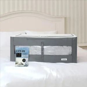 패브릭 와이어 이불정리함112L*1P+의류이불진공압축팩 대형1P