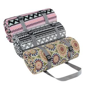 에스닉 자카드 방수 두꺼운 대형 매트 캠핑 차박 야외 접이식 돗자리 은박