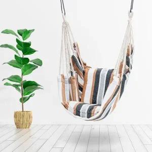 [하프클럽/셀러허브_여성트랜드패션]스트라이프 해먹의자 캠핑 베란다 흔