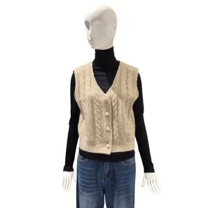 [롯데백화점]파파야 꽈배기 니트 조끼(PNORKT008D)