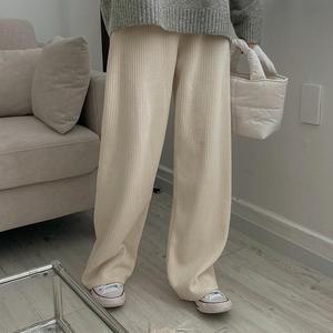 [시크릿라벨] 코듀로이겉기모밴딩와이드팬츠