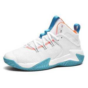 화 남성용 통기성 메쉬 농구 신발 캐주얼 미끄럼 방지 내마모성 야외 청소년 스니커즈 플러스 사이즈