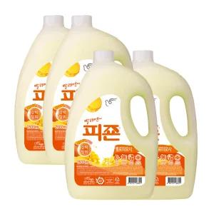 피죤 섬유유연재 정전기방지 2.5L 옐로미모사 4개