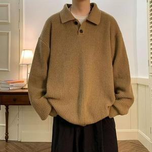 [HYIJDBXC_4B]댄디한 카라 니트티 스타일 소프트한 착용감