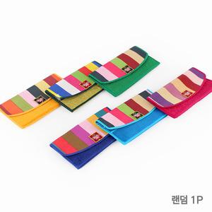 전통 누비 색동 카드 돈지갑 ( 외국인선물 한국기념품 세뱃돈 파우치 통장지갑 판촉물 )