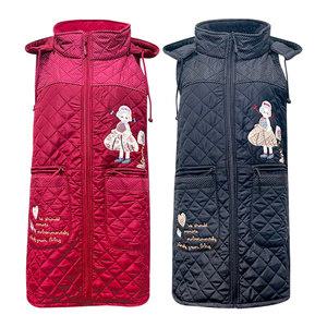 [란젤] 모자 방한용 패딩 기모 앞치마 (1매) 방한조끼 겨울앞치마