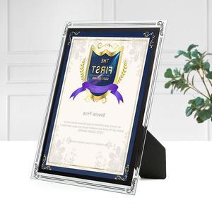 [HYIJWWBB_4B]크리스탈 상장액자 A4 실버 허가증액자