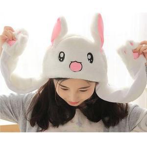 [IXHIW52U_4B]토끼 귀모자 재미있는 겨울모자 넥워머