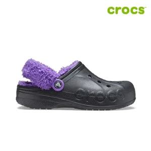 [크록스 정품] 바야 라인드 퍼즈 스트랩 공용 털샌들 206633-09V