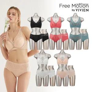 [하프클럽/비비안]프리모션 풀커버 브라팬티 15종(5세트+세컨팬티5종)