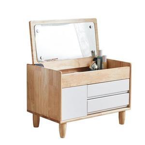 내추럴+화이트 거실 보관대 좌식화장대 거울화장대 유럽식 인테리어 안방 화장품