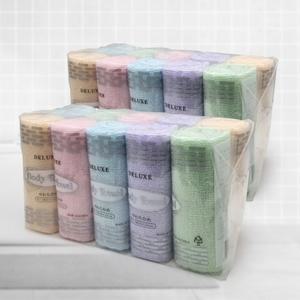 국산 파스텔 샤워타올 20개 (색상선택불가) 부드러운 샤워타월 샤워볼