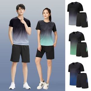 남여공용 헬스복 반팔 트레이닝복 커플운동복