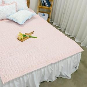[BZJKQBDK_4B]러블리 시어서커 침구 카페트 Q 핑크