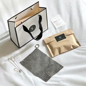 [기간한정 선물 패키징] 프리미엄 316L 스텐 링 수세미 중형 15x15 반영구 텀블러 탄냄비 세척