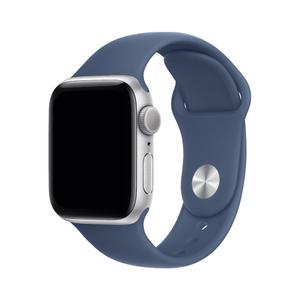 애플워치 SE 2세대 2024년형 GPS 40mm 실버 알루미늄 데님 스포츠밴드 (S/M) MXEC3KH/A S_B