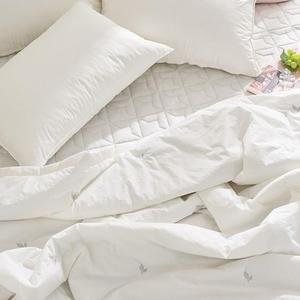 [HYIJPB44_4B]순면 냉감 침구 누빔이불패드세트 KK 화이트