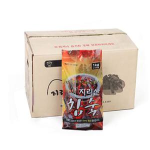 지리산참숯 1kg 12봉 캠핑 구이 바베큐참숯 고기용