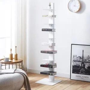 아트박스 마전동상회 화이트 철제 책장 서재 거실 인테리어 북선반 책선반