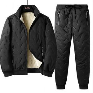 패딩세트 기모바지 양털 깔깔이 점퍼 상하의 세트 남성 방한 트레이닝복