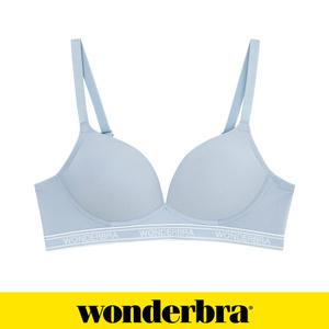 [Wonderbra]원더브라  스포츠 아웃밴드 노와이어 브라 블루 WBWBR4M22A
