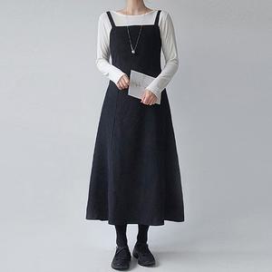 기장선택 포근 A라인 뷔스티에 롱원피스