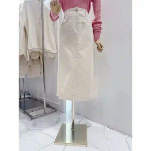 갤러리아 [ab.f.z] 앞트임 코듀로이 스커트(ATZ1QS33B)