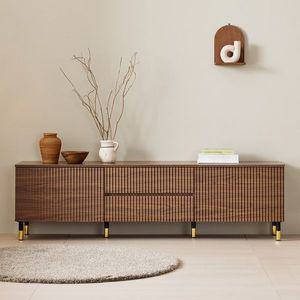 켄트 낮은 템바보드 티비다이 거실장 1800 2서랍형