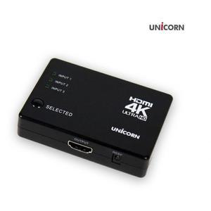 [BZFGH4NK_51BH]유니콘 HS-300H 3대1 4K HDMI선택기