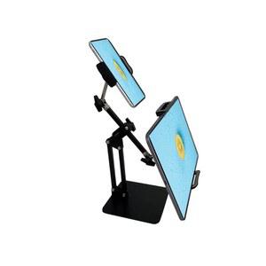 듀얼 디바이스 홀더 360 스위블 태블릿 /폰 호환 아이패드 호환 아이폰 호환 호환 및 기타 3 5 U201D 11 블랙 포함 쿠타텍 휴대폰 스탠드