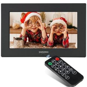 리모컨 및 슬라이드쇼 캘린더가 포함된 야메모 8인치 디지털 액자 디스플레이 포토 비디오 플레이어 /시계, USB /MMC /SD 카드 전자 지원