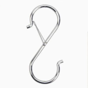 빠지지 않는 고정형 스텐 S자 고리 에스자 걸이 압축봉 커텐 걸쇠