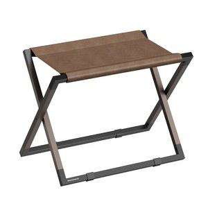 송믹스 러기지 랙, 접이식 여행 가방 스탠드, 금속 홀더, 합성 가죽, 조립하기 쉬운 객실, 호텔, 침실, 호두 브라운 및 잉크 블랙 URLR009K01