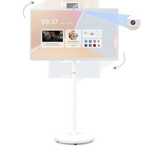 32인치 1080P 휴대용 터치스크린 모니터 | 4K 웹캠 8G RAM+128G 스토리지 8코어 CPU 퀄컴 8 10H용 배터리 안드로이드 13 OS 60HZ 주사율+풀 스위블 회전 리모컨
