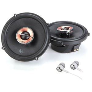 새로운 인피니티 카파 62IX 6.5인치 225와트 맥스(75와트 RMS) 양방향 동축 자동차 오디오 스테레오 멀티 엘리먼트 스피커(유니피봇 트위터, 오버사이즈 보이스 코일 포함) - 알파소닉 이어버드와 페어링