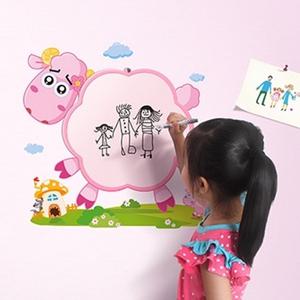 데칼 플레이 그림판 (늑대와양) 아이방 벽 보드 월엘프