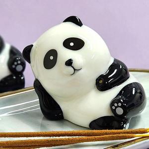 [BZI2LL81_51AJ]도자기 판다 인센스스틱홀더 감성 향꽂이