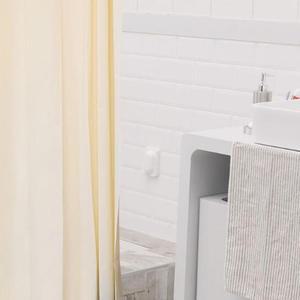 [JHP9SSUQ_51CW]반투명 욕실커튼 아이보리 심플 욕조가림막